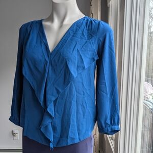 Anthropologie Maeve  Top  Blue Size M
